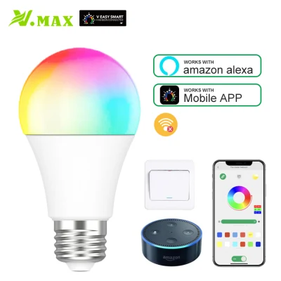Vmax Colorful LED Light Intelligent Bulbs for Home Smart Bulb