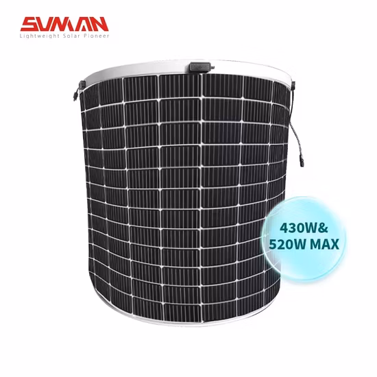 Lightweight Solar Panel 144 Half Cell Monocrystalline 430W Flexible Solar Panel