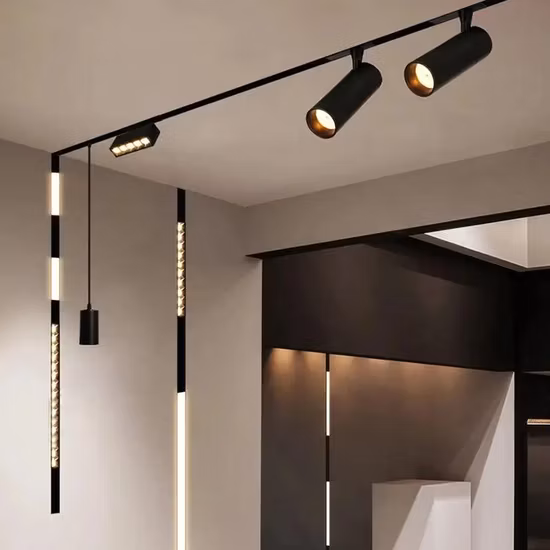 Aluminum Multi-Power Indoor Lighting Foldable Dimmable Ceiling Magnetic LED Track Light